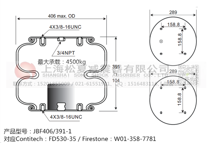 JBF406/391-2橡膠<a href='http://m.tuesdayc.cn/' target='_blank'><u>空氣彈簧</u></a>